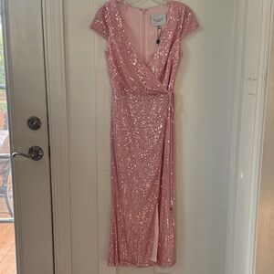 NWT Black By Bariano Celine Wrap Dress Size 4